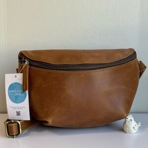Mercy House Global Genuine Leather Belt Crossbody Bag New With Tag 🏷️